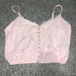 Pink crop top